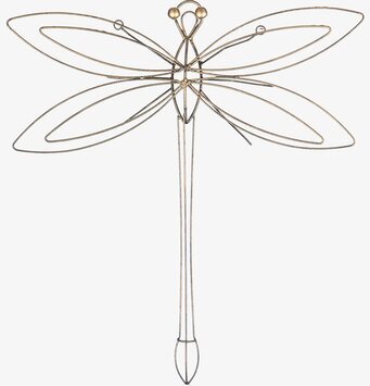 Trollslända Vägg Smide från Different Design i metalltråd