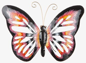 Fjäril Vägg Hamrad Plåt Flerfärgad från Different Design