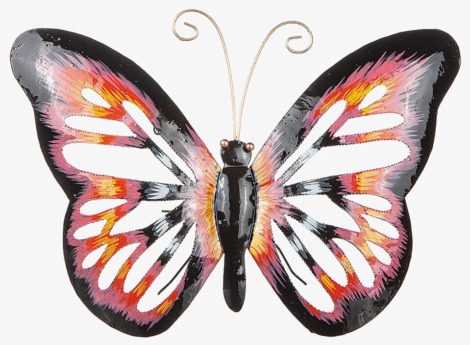 Fjäril Vägg Hamrad Plåt Flerfärgad från Different Design