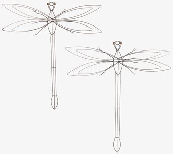 Trollslända Vägg Smide från Different Design på neutral vägg