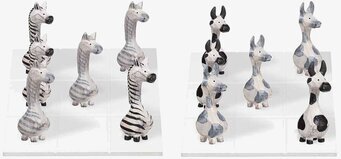 Tre I rad - Mix Trä Djur från Different Design brädspel