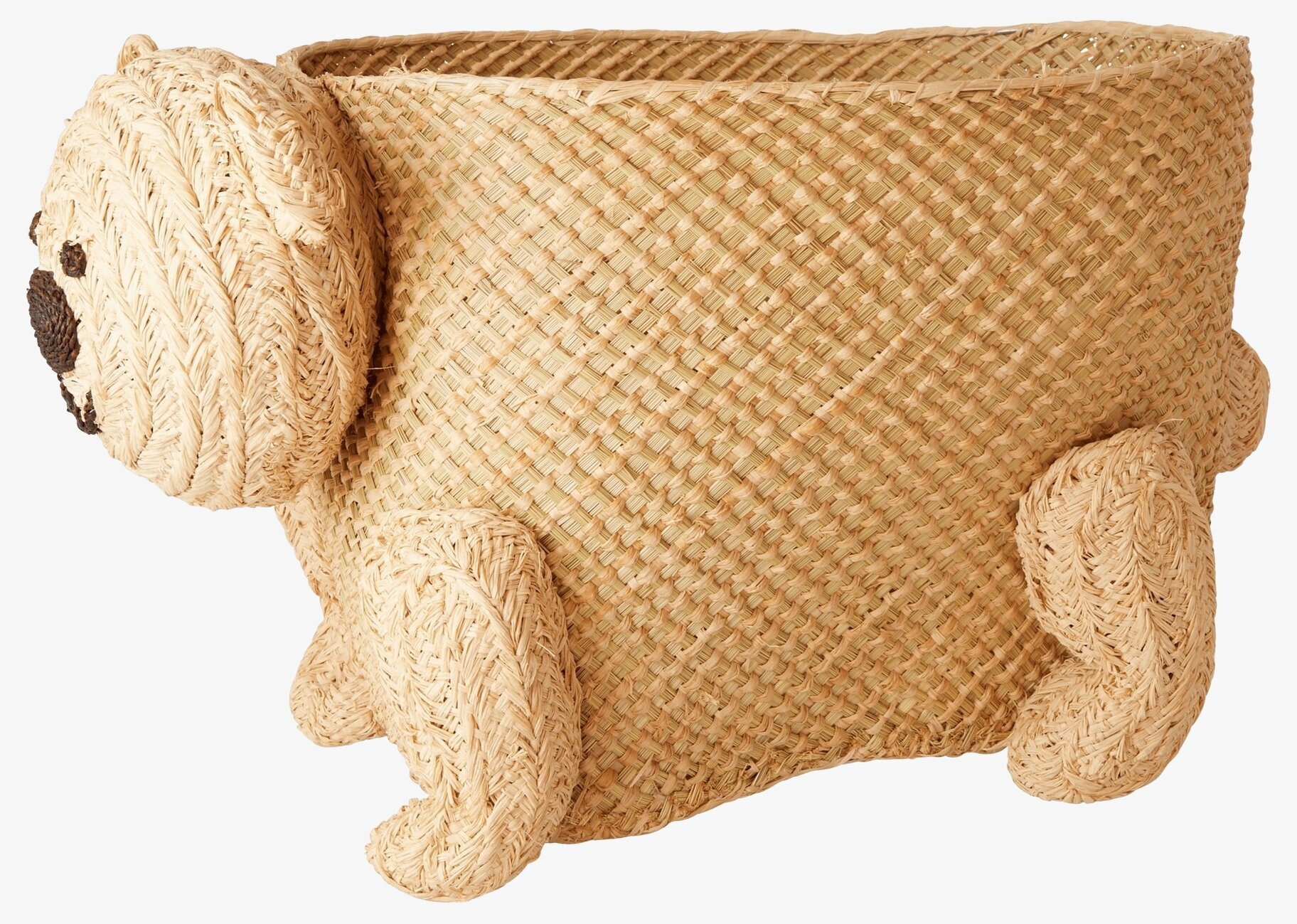 Förvaringskorg Björn från Rice, handvävd och naturmaterial