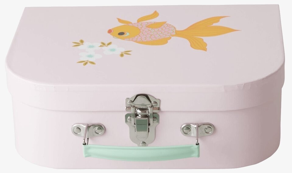 Väskor Cardboard Goldfish Print Set/3 från Rice i rosa