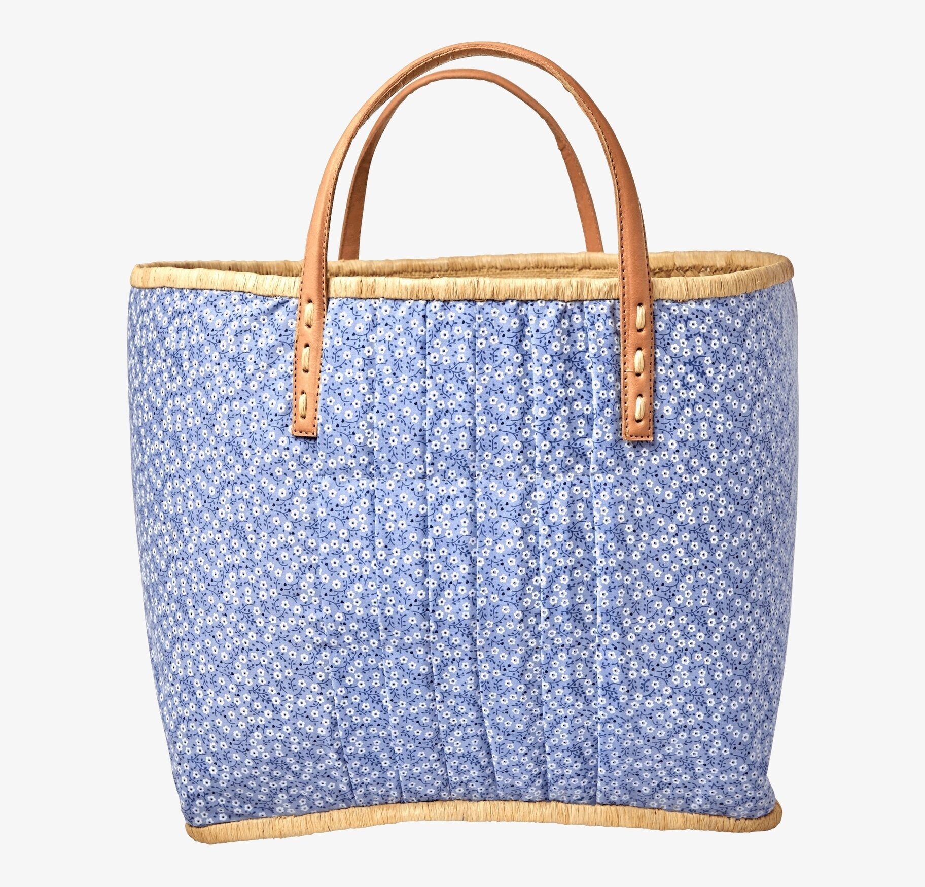 Väska Blue Floral Large från Rice med blått blommönster