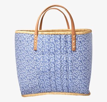 Väska Blue Floral Large från Rice med blått blommönster