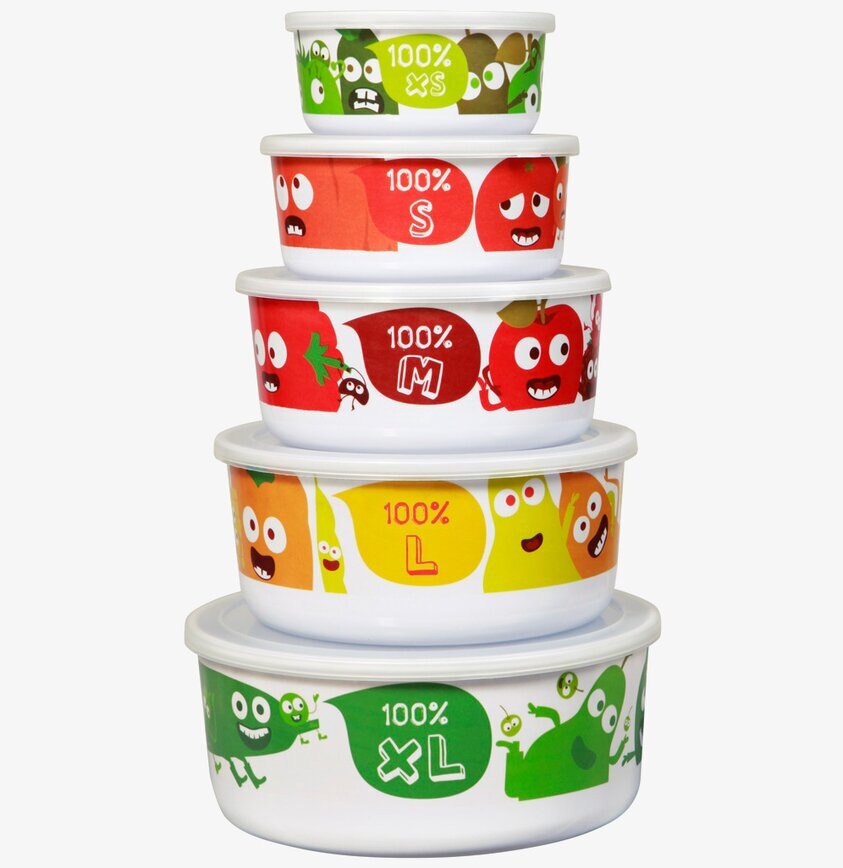 Förvaringsburkar 100% från Derriére la porte i olika storlekar