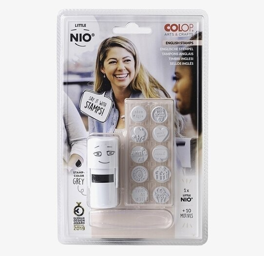 Stämpel Little NIO, Engelska Motiv Svart från Little Nio