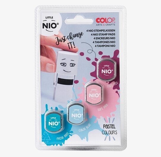 Stämpeldyna Set/4 Pastell från Little Nio i pastellfärger