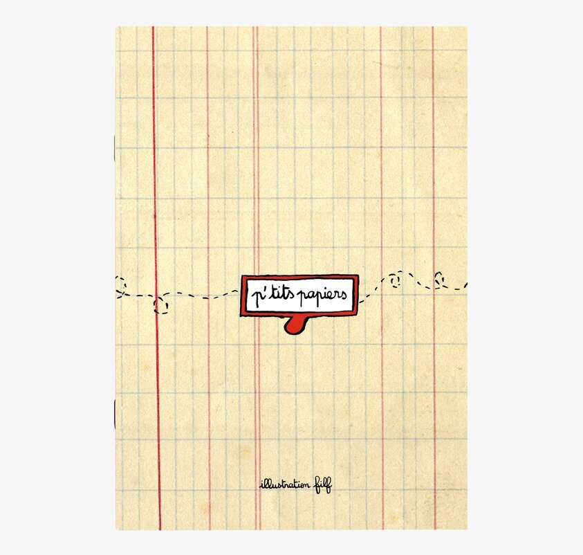 Anteckningsblock från Derriére la porte med rutmönster