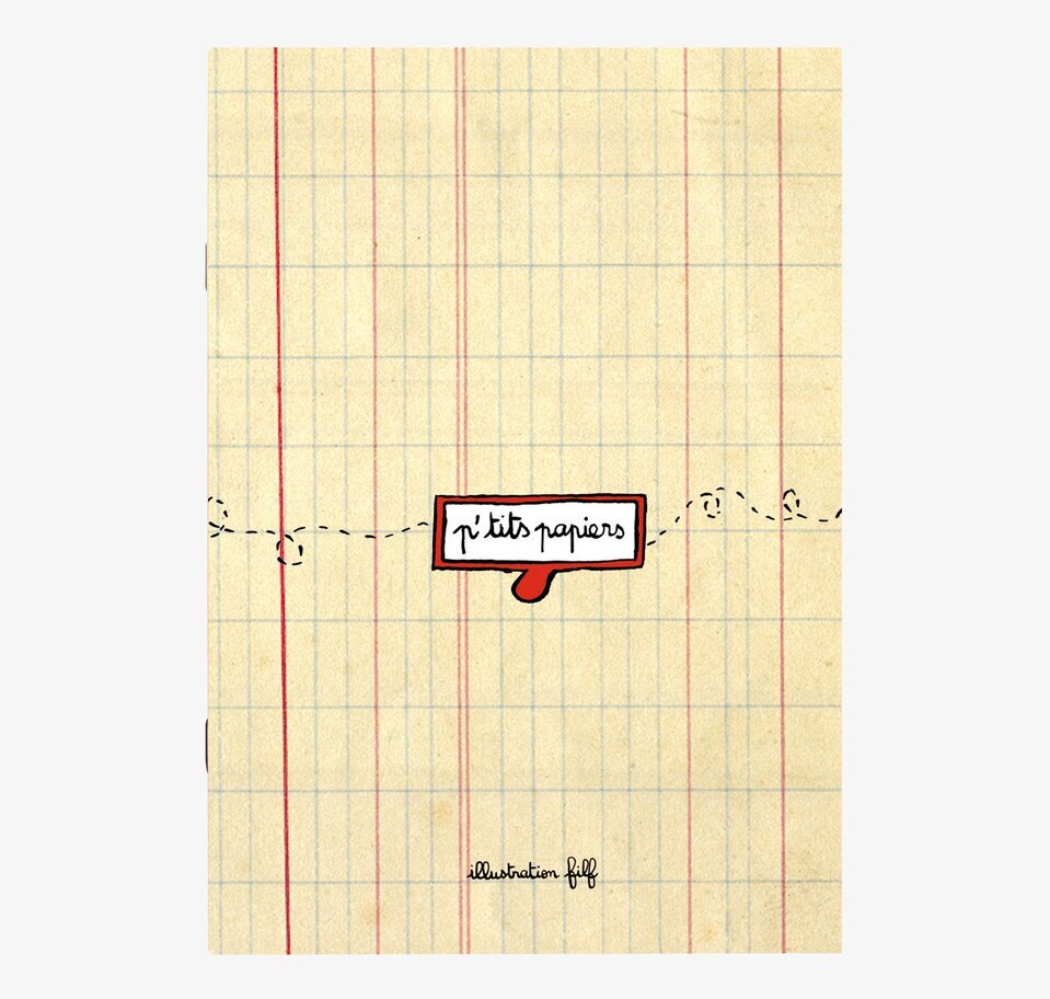 Anteckningsblock från Derriére la porte med rutmönster