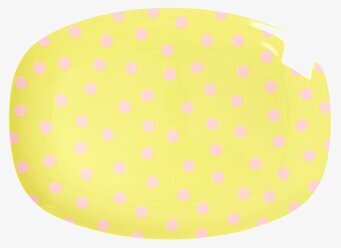 Liten Tallrik Pink Dot Print från Rice med rosa prickar