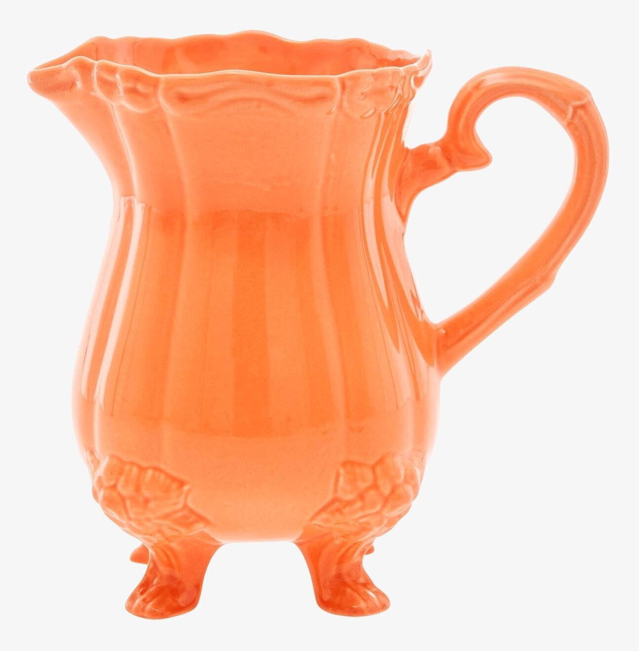 Kanna/Vas Keramik Orange från Rice mot vit bakgrund