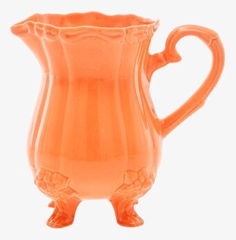 Kanna/Vas Keramik Orange från Rice mot vit bakgrund