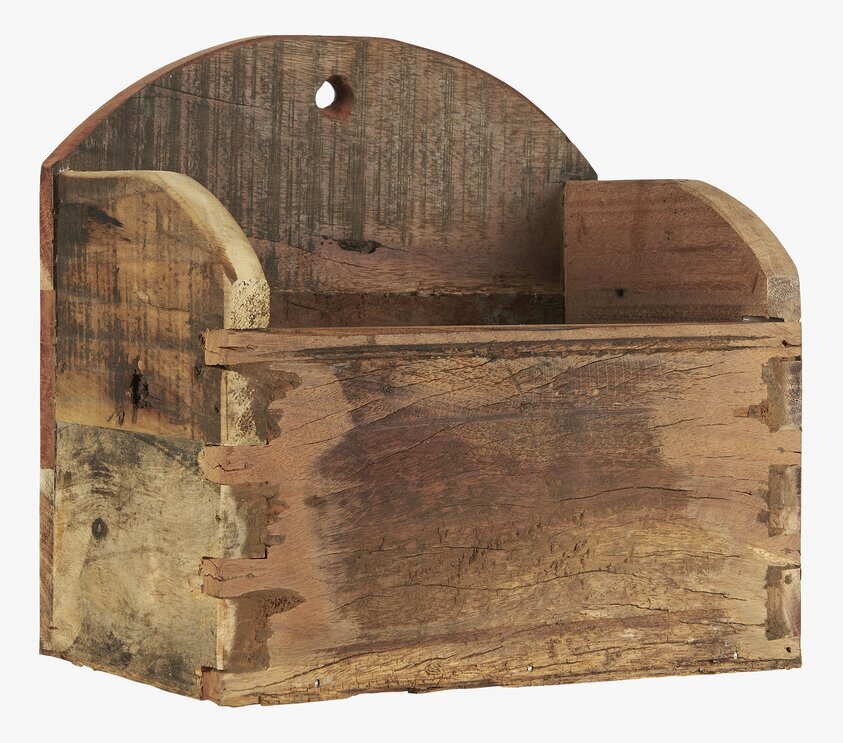 Träbox Vägg Unika från IB Laursen med rustik träfinish