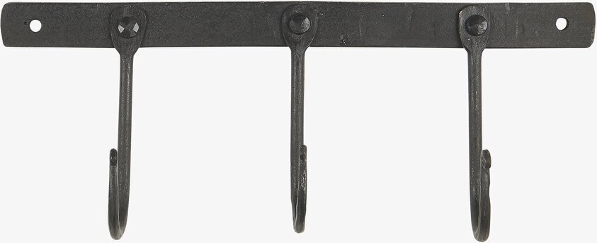 Väggkrokar Järn svart från IB Laursen, tre krokar