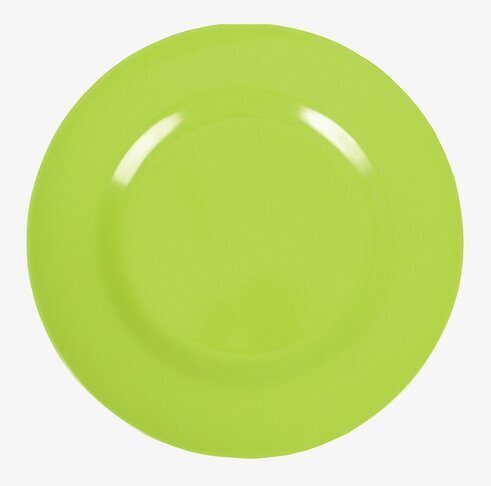 Tallrik Melamin Grön från Rice på minimalistisk bakgrund