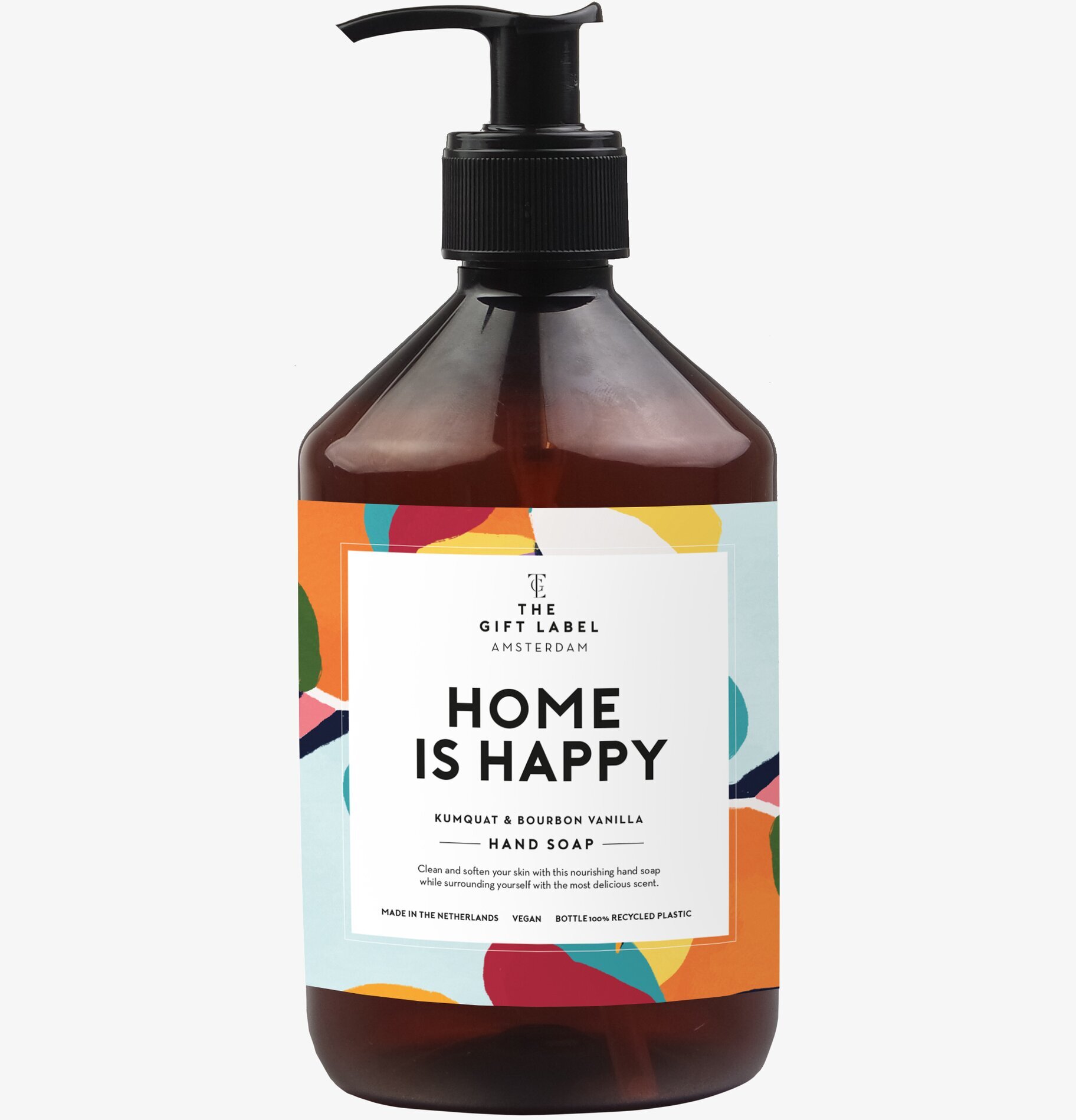 Handtvål - Home Is Happy från The Gift Label, mörkbrun flaska