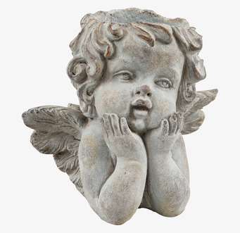 Kruka Ängel Large från Miljögården med antikpatinerad yta