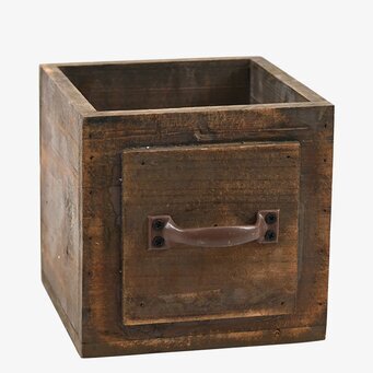 Trälåda Med Handtag Miljögården Förvaringslådor och korgar Boxar Förvaringsboxar Porslinsboxar Trälådor Smyckesboxar i porslin Förvaringsbrickor Murstensformar