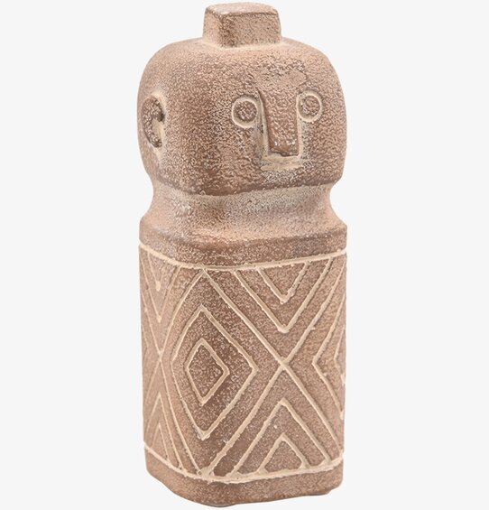 Staty Totem Tic från Miljögården, dekorativ skulptur