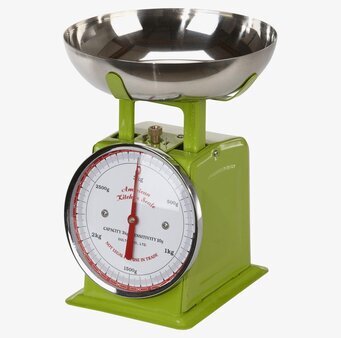 Dulton Köksvåg Äppelgrön - retrodesign och modern teknologi