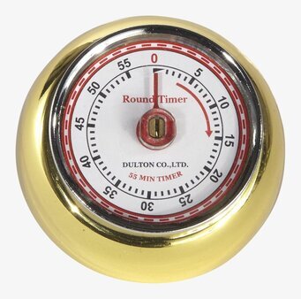 Kökstimer Guld från Dulton i glänsande metall med urtavla