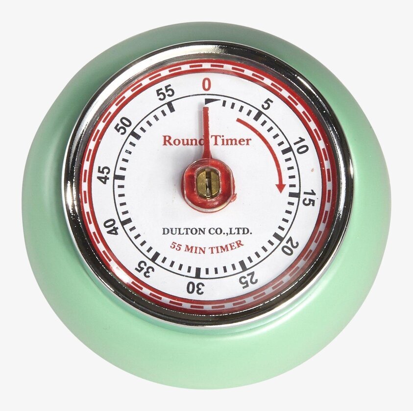 Kökstimer Matt Grön från Dulton med tydlig urtavla