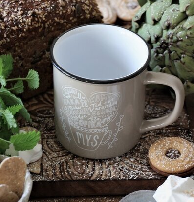 Majas Cottage Mugg Kärlek & Fika Mys i hemtrevlig miljö