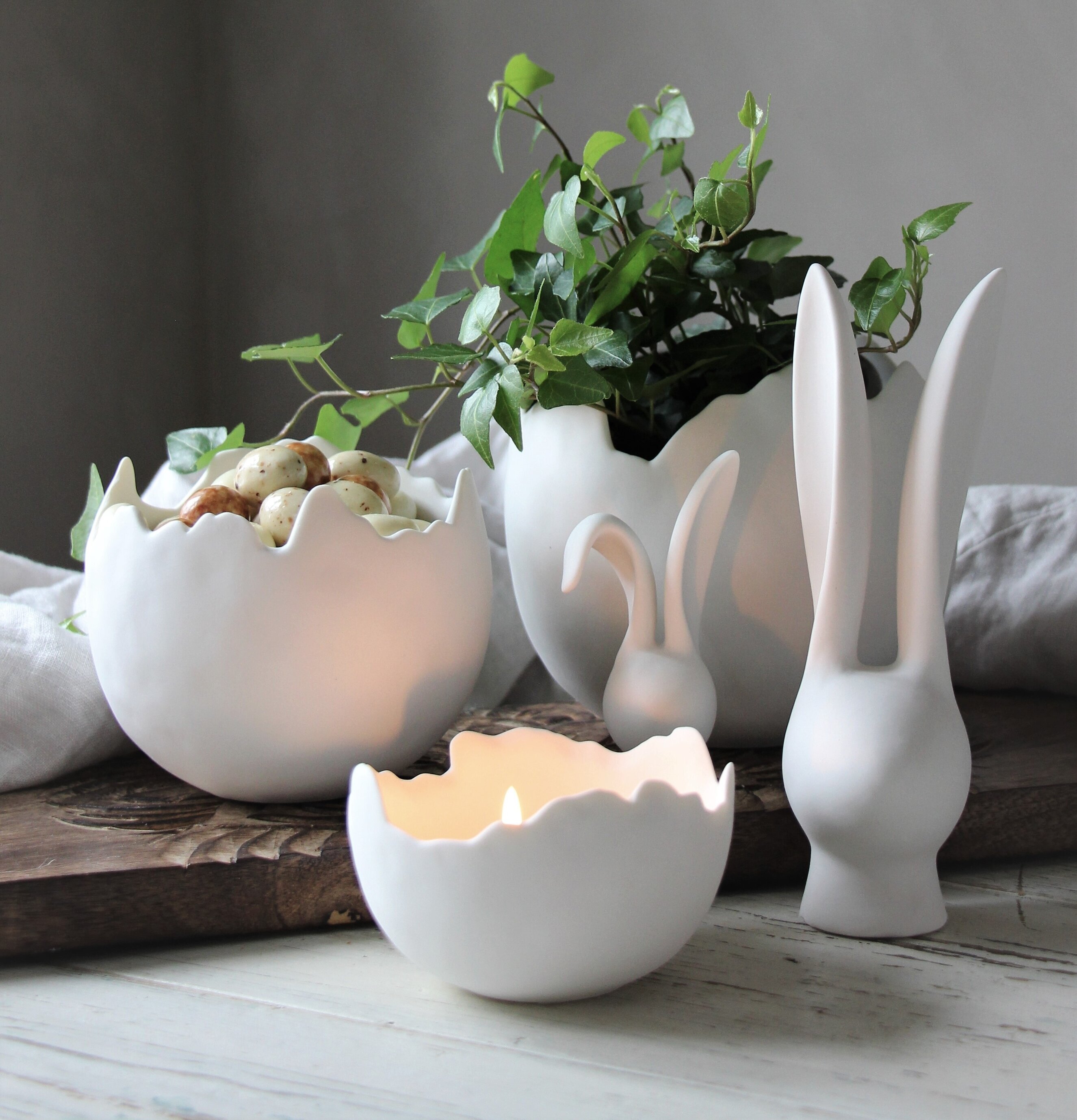 Skål Äggskal Liten från Majas Cottage med dekorativa föremål