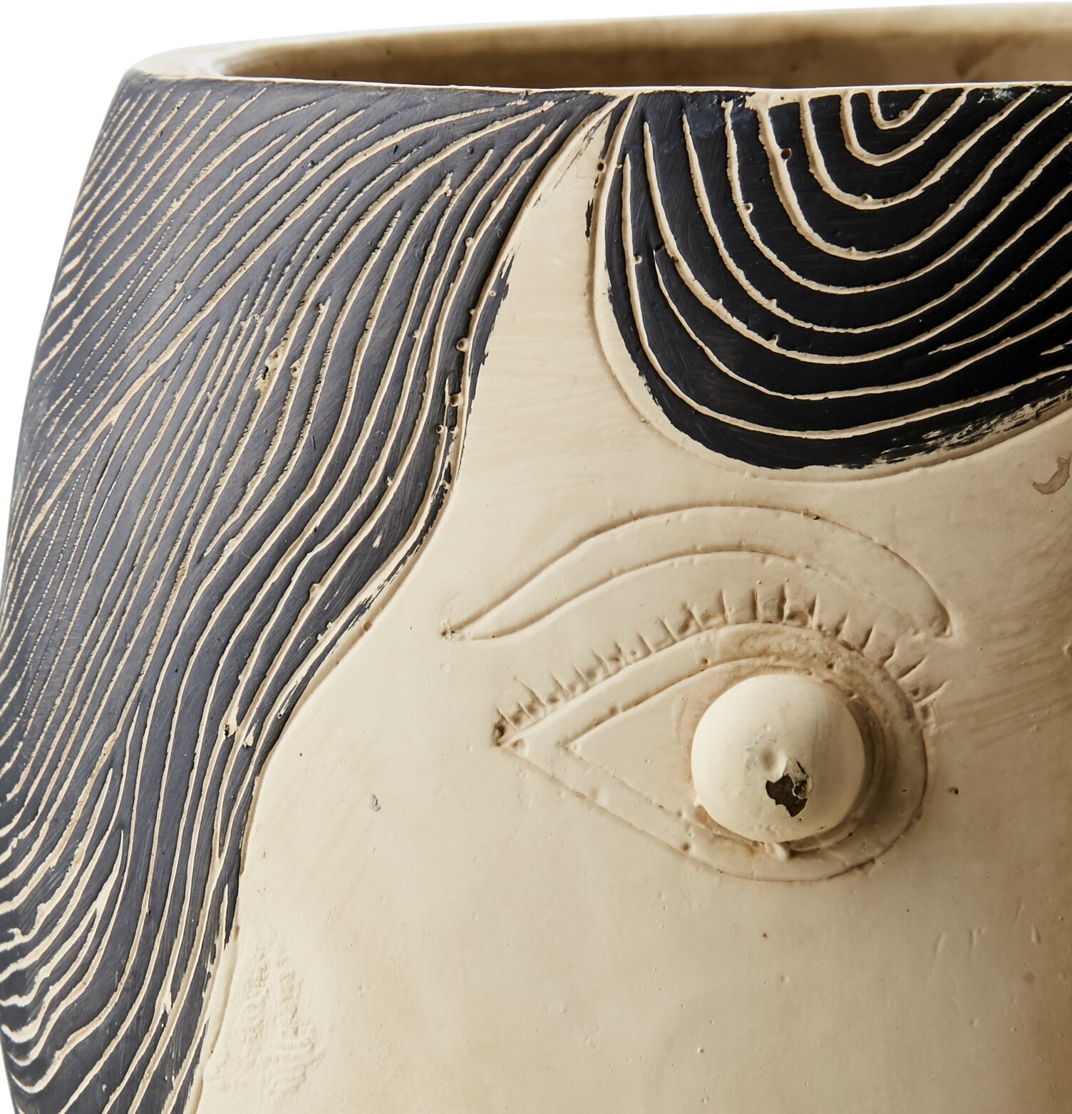 Kruka Camille L Beige/Svart från Affari, elegant och rustik