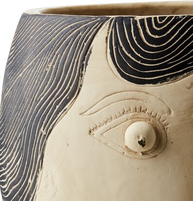 Kruka Camille L Beige/Svart från Affari, elegant och rustik