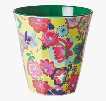 Mugg Rosor från Rice med färgsprakande blommönster