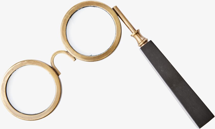 Globetrotter Förstoringsglas Svart från Affari i mässing