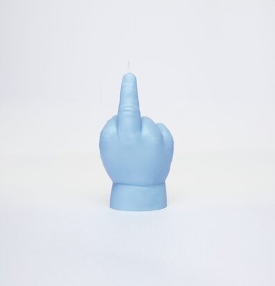 Candle Hand Baby Blue - F*ck You Candlehand Ljus Stearinljus Värmeljus