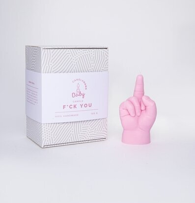 Candle Hand Baby Pink - F*ck You av Candlehand, ljusstake