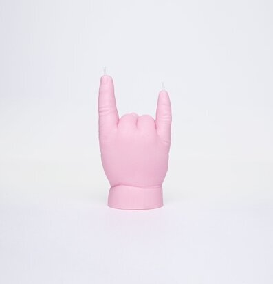 Candle Hand Baby Pink - You Rock Candlehand Ljus Stearinljus Värmeljus