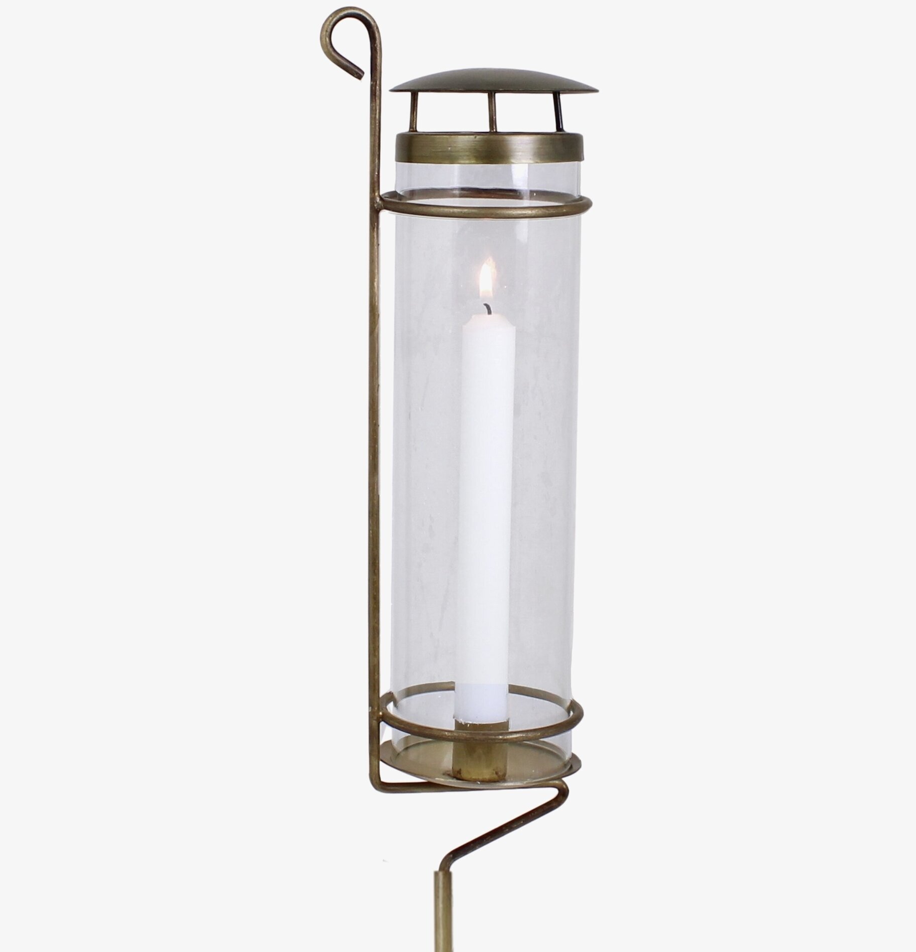 Ljuslykta Sonja Pinne Antik Mässing från Strömshaga