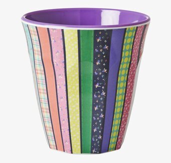 Mugg Randig från Rice med färgglada ränder och mönster