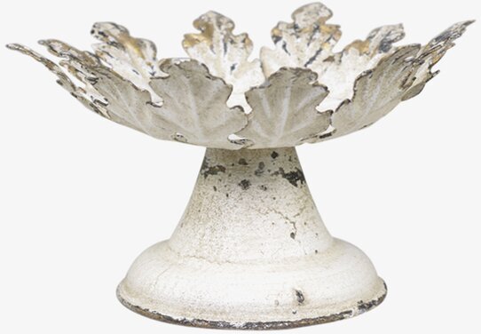 Ljusstake Med Bladdekor från Chic Antique i antik design