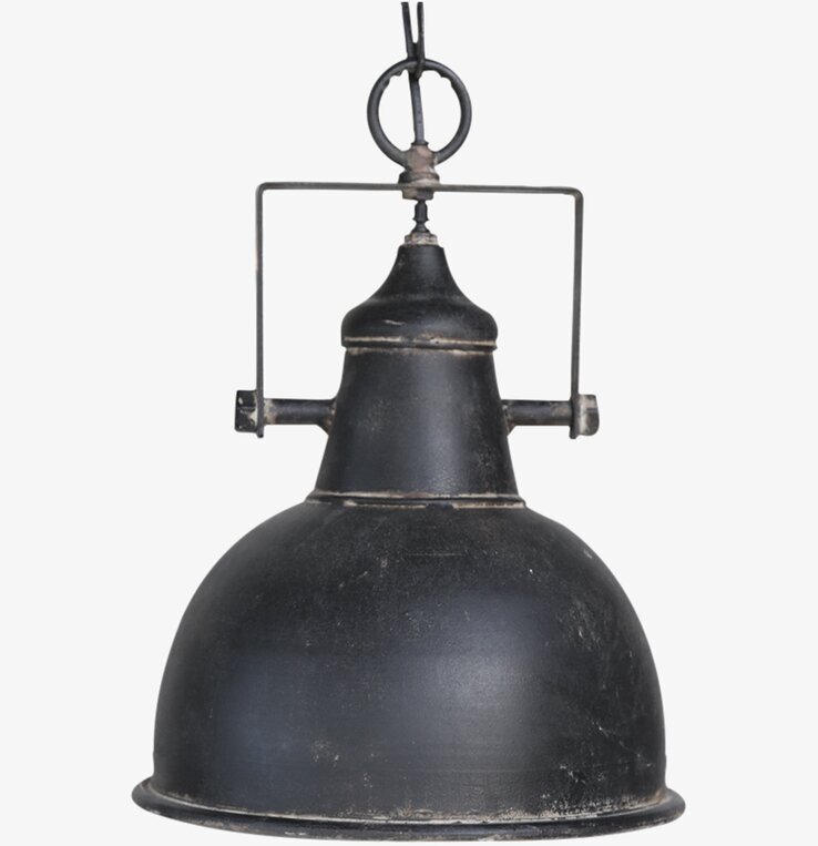 Taklampa Factory Antiksvart från Chic Antique i industristil