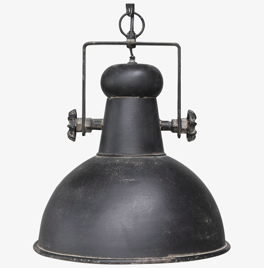 Taklampa Factory Antiksvart från Chic Antique i metall