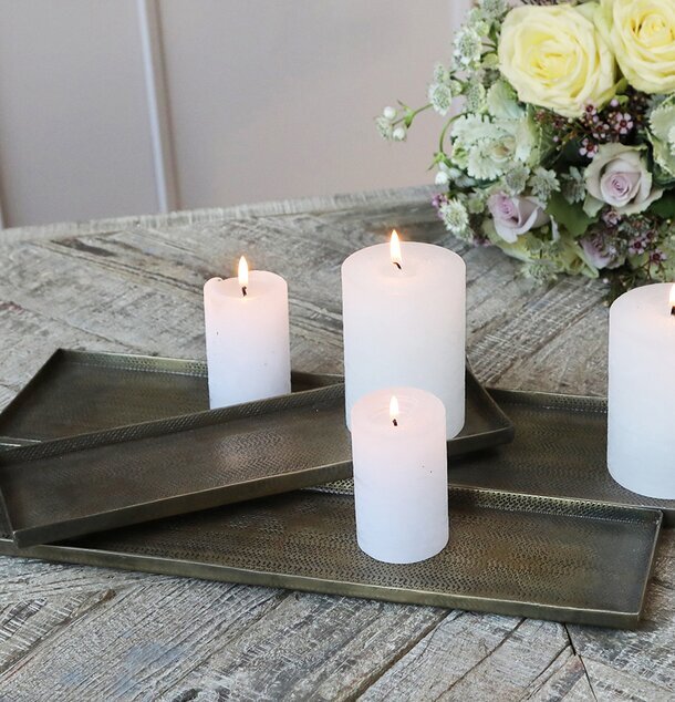 Fat Set/3 Antik Mässing från Chic Antique på rustikt träbord