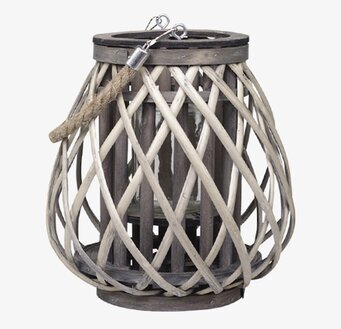 Lanterna Flätad Pil Liten från Chic Antique i flätad pil