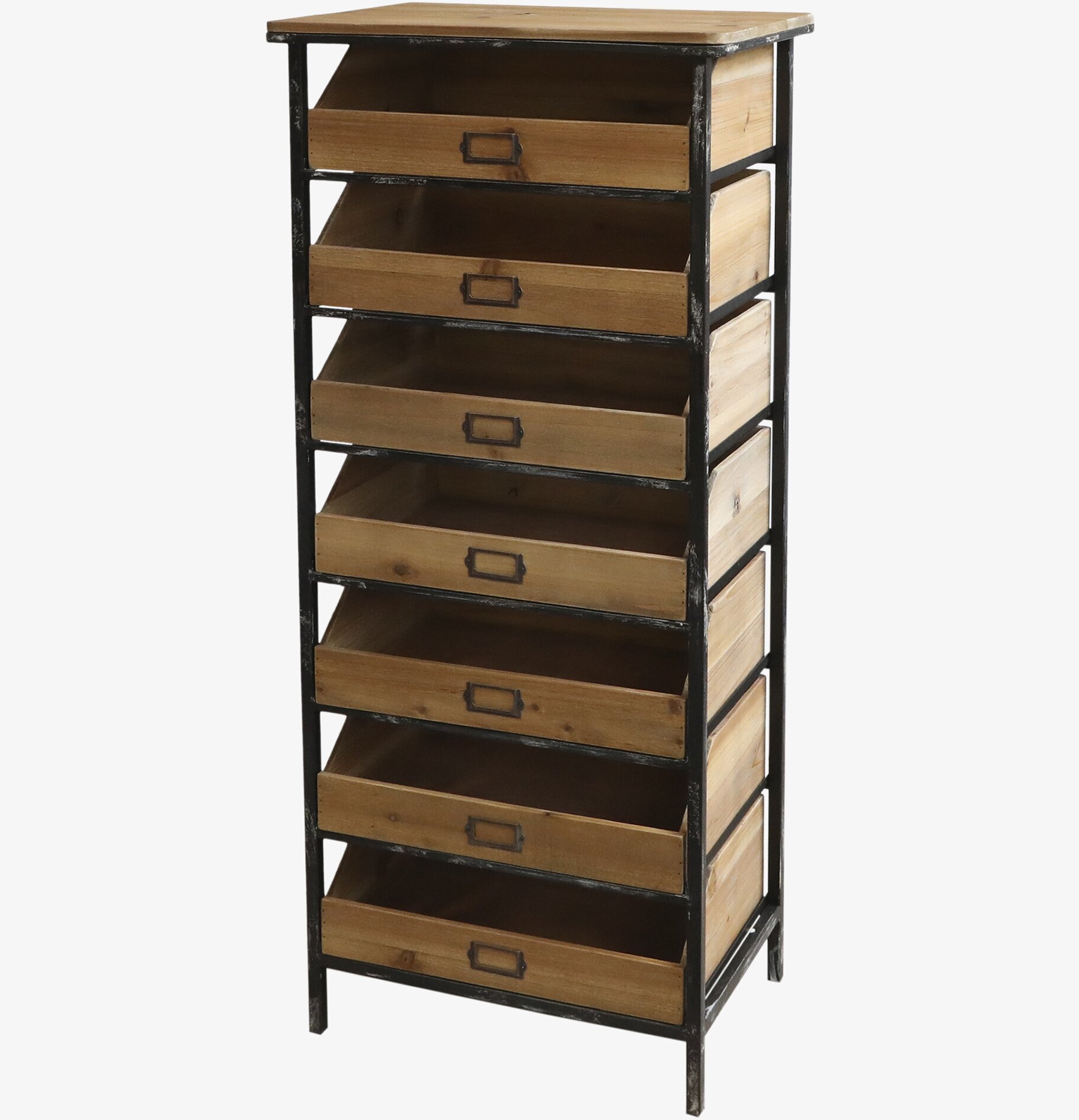 Skåp/Hylla 7 Lådor från Chic Antique i trä och metall