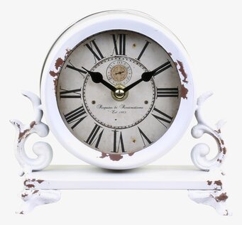 Bordsklocka Antique Creme från Chic Antique med vintagekänsla