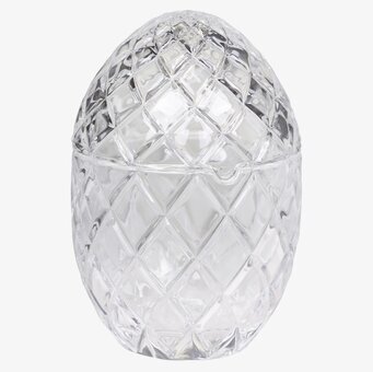 Glasägg Med Lock från Chic Antique, elegant och funktionell