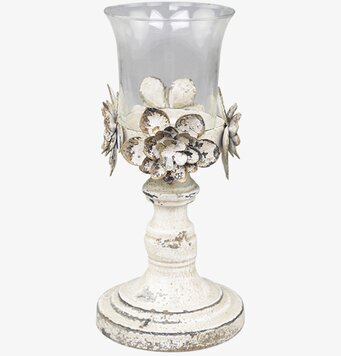 Ljushållare Blomsterdekor Stor från Chic Antique i antik stil