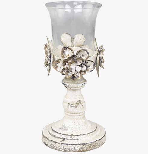 Ljushållare Blomsterdekor Stor från Chic Antique i antik stil