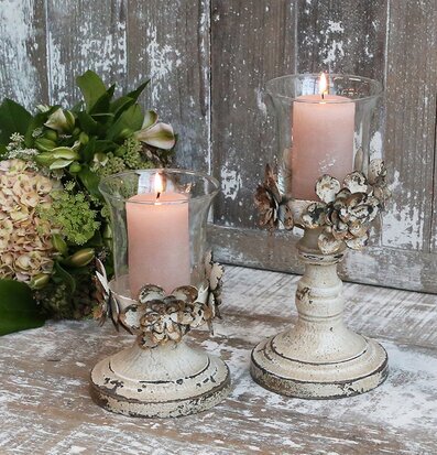 Ljushållare Blomsterdekor Liten från Chic Antique i antik stil