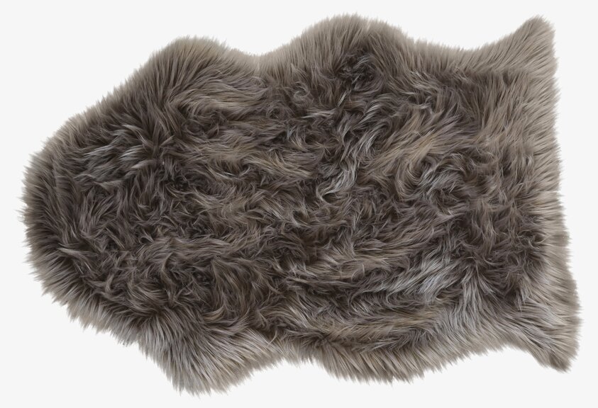 Konstgjord Lammfäll Mocca från Chic Antique, mjuk och fluffig